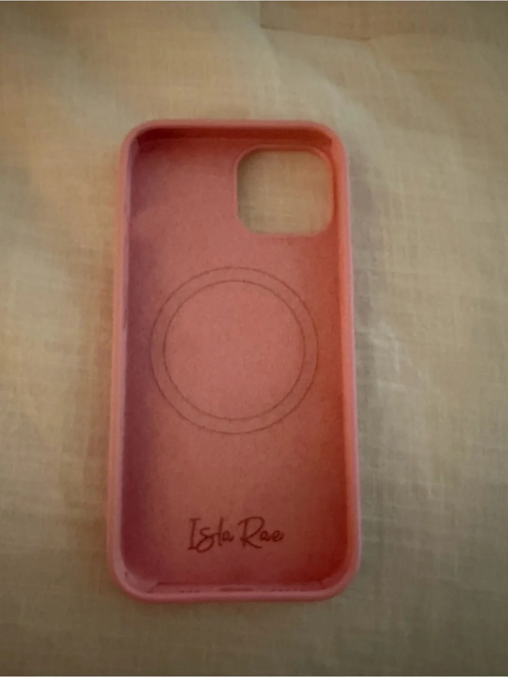 Isla Rae Silicone Pink Phone Case